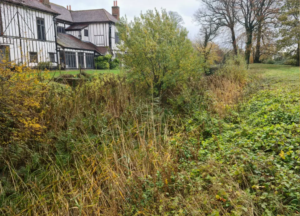 Before carrying out aquatic weed cutting and reed management on a Welsh lake